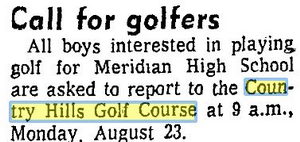 Country Hills Golf Course - Aug 1971